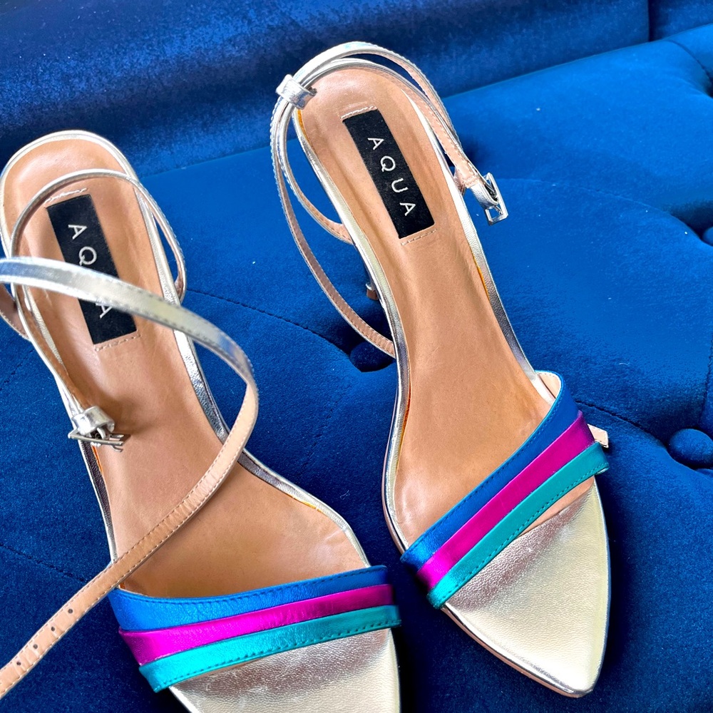 Aqua party shoes